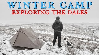 WINTER BACKPACKING in the YORKSHIRE DALES - Wild Camping, Kit Test and Tent Chat - Lanshan 2 Pro