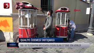 Taksim'de seyyar tezgahların izinleri iptal edildi! Resimi
