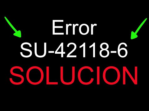Error SU-42118-6 Ps4 SOLUCION