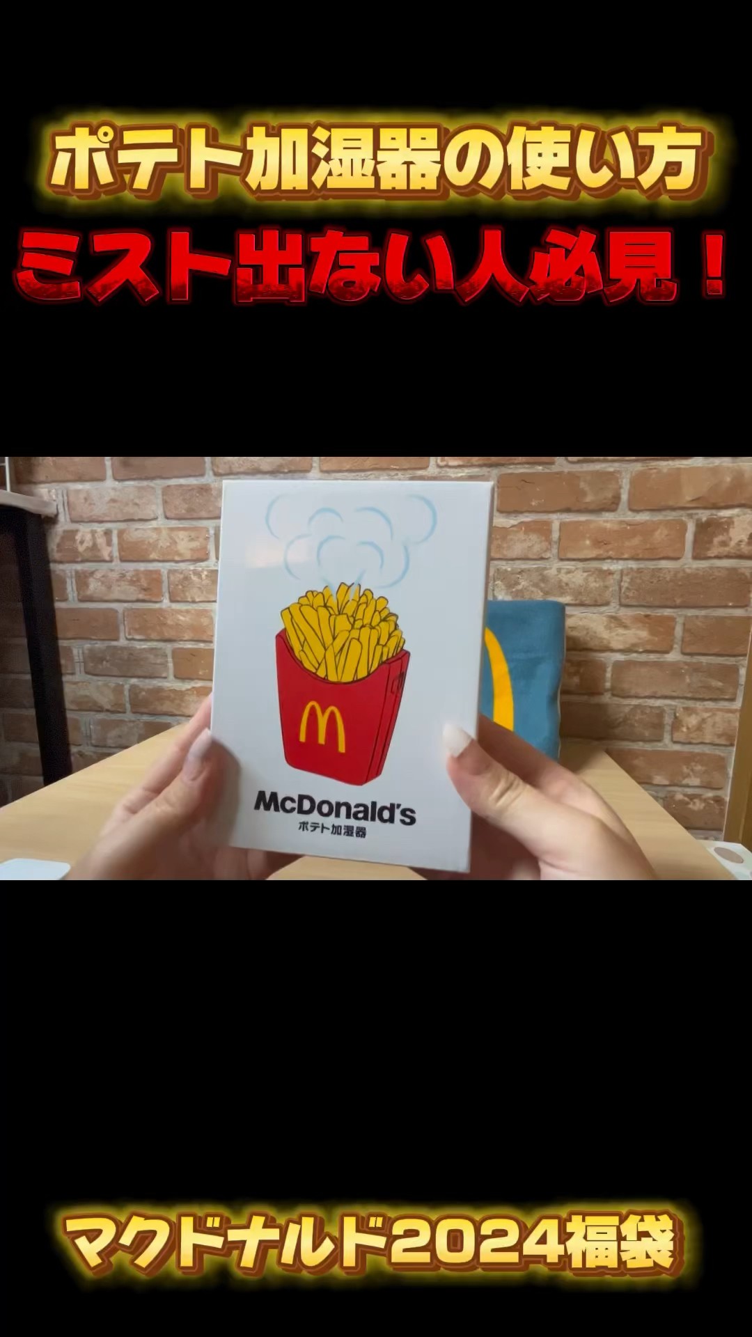 マクドナルド福袋「ポテト加湿器」の使い方！ミストが出ない人必見