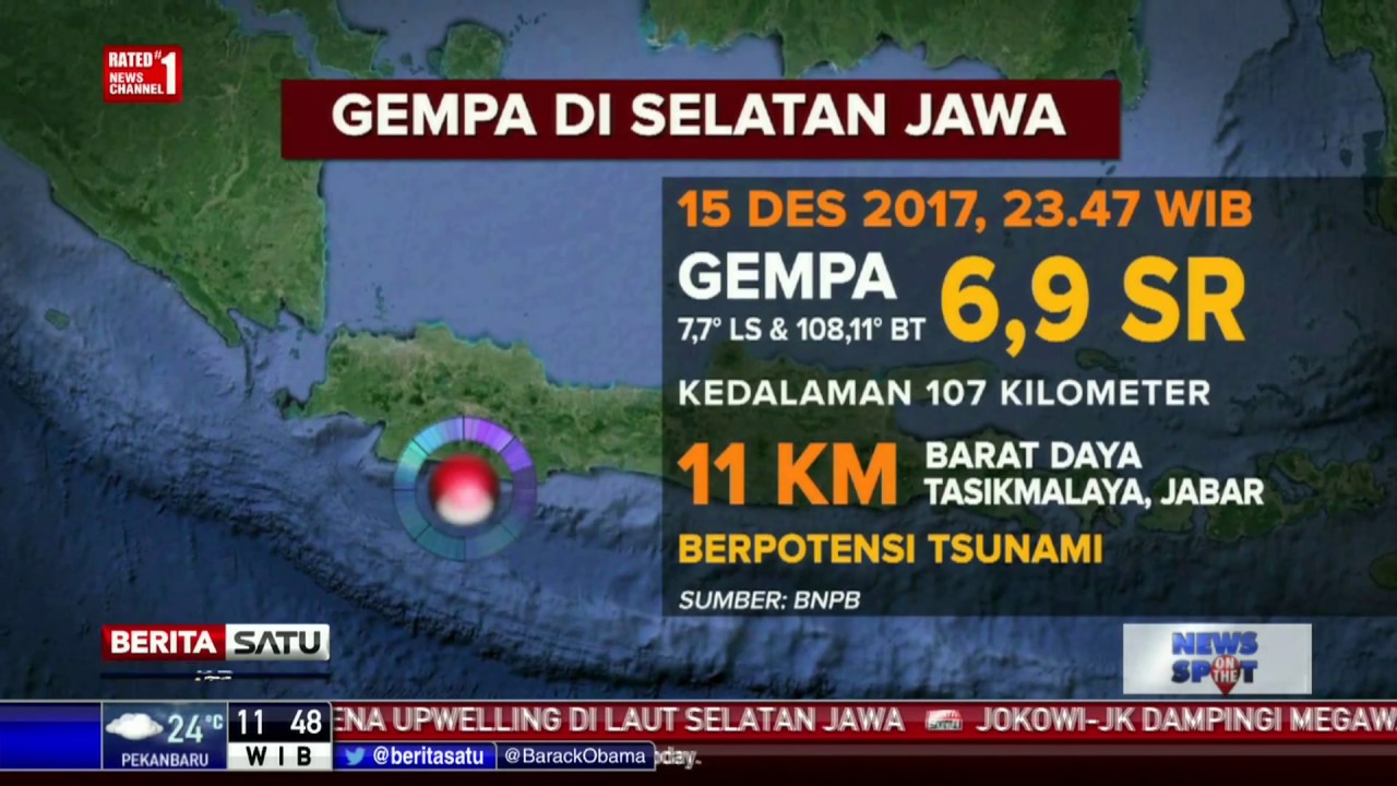 Daerah Daerah Yang Terdampak Gempa Di Selatan Jawa