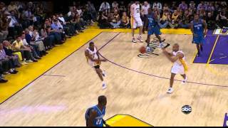 06 07 2009   NBA Finals Game 2   Magic vs  Lakers   Kobe Fastbreak Dunk