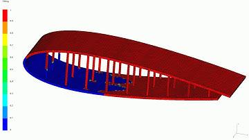 Infusion process simulation of an airfoil using PAM-RTM