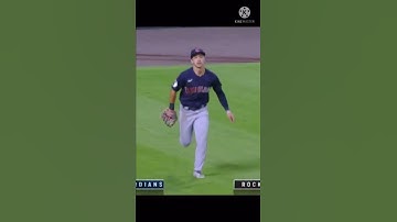 Steven Kwan makes unreal diving catch at the warning track to save a run! #shorts