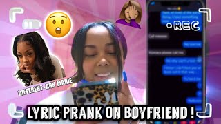 SONG PRANK ON MY BOYFRIEND Ft Ann Marie