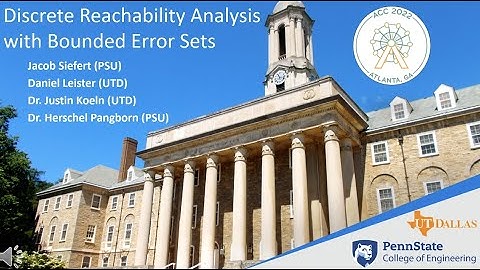 ACC 2022 & L-CSS: Discrete Reachability Analysis with Bounded Error Sets