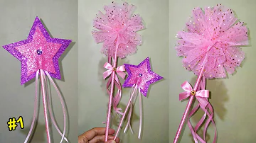 Fairy Princess Wand | Tulle Wand | Pompom Wand | Party Props | DIY