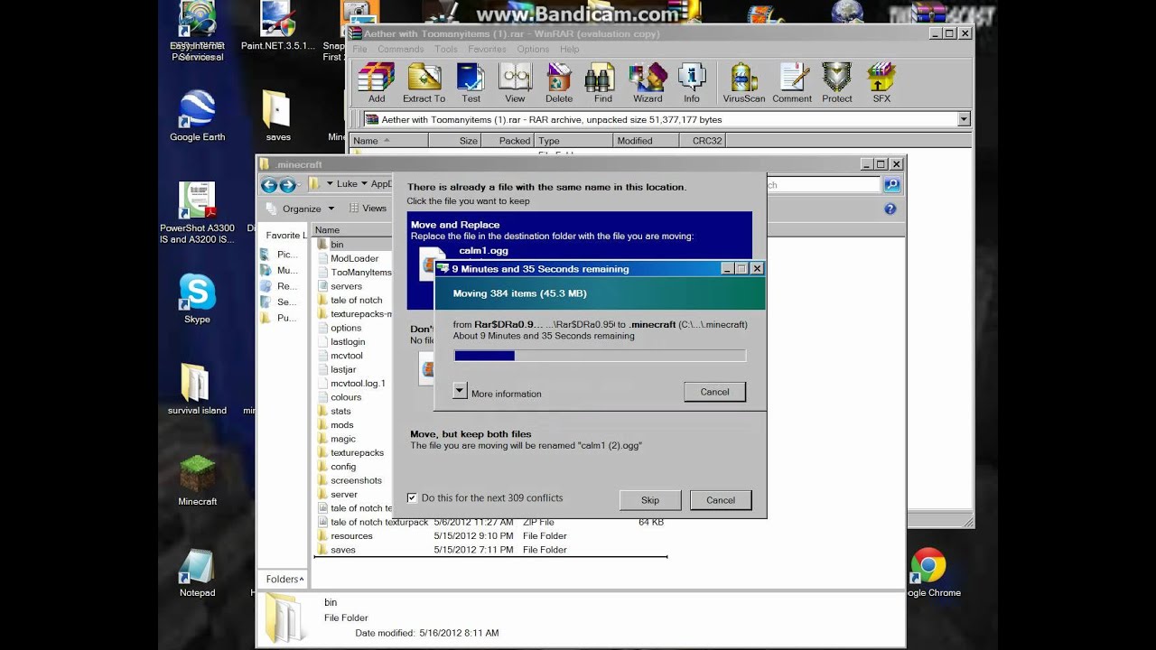 minecraft how to install the aether mod 1.2.5