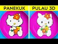 PANCAKE VS SENI 3D! Dilema Kreatif Terbaik || Tantangan KAYA vs BROKE Oleh 123 GO! EMAS