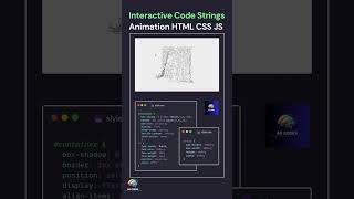 Interactive Code Strings Animation using HTML CSS & JS 🤯🔥 Physics Based Animation