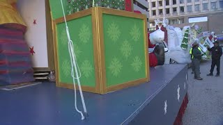 Prep work underway for H-E-B Thanksgiving Day Parade