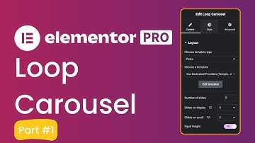 How to use loop carousel in Elementor pro - Part 01