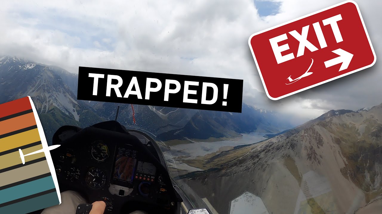 Планер слишком низко в горах