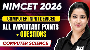 NIMCET 2026 Computer Input Devices | Computer Science | NIMCET 2026 | PW NIMCET #nimcet