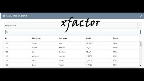Additional Column Display in Default Popup LOV || Apex 21.1 || xFactor