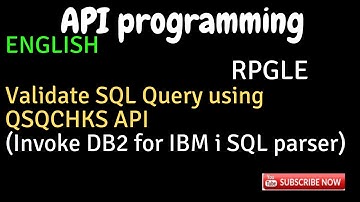 Using QSQCHKS to validate SQL statements in RPG