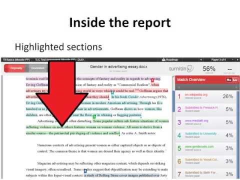 How to interpret the Turnitin originality report - Guidance for students