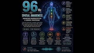 96 Hz | Spatial Awareness • Enhancing Proprioception & Sensory Processing | No Music