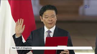 Prime Minister Lawrence Wong takes the Oath of Allegiance | Swearing-in Ceremony 2024