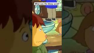 What was the bleep word? 🤔 #arthur #dw