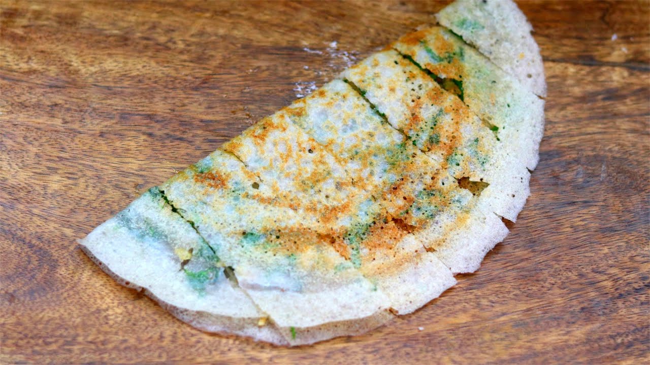 Garlic Dosa Recipe - Restaurant Style Garlic Dosa Recipe - Healthy Millet Recipes For Breakfast