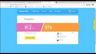 Ratatype Typing Video | 91.2WPM | 97.8% Accuracy | Ratatype | Typing Learn | oggy gaming | Subscribe