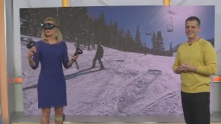 KPIX anchor Amanda Starrantino gives VR a try with story on adaptive skiing program