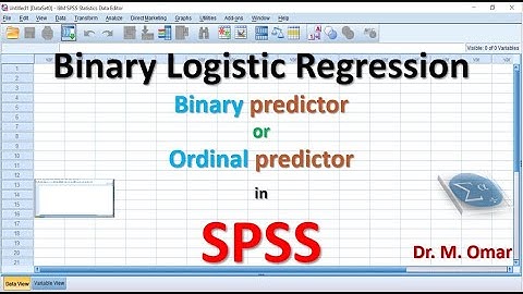 Binary logistic regression with one binary or one ordinal predictor in SPSS