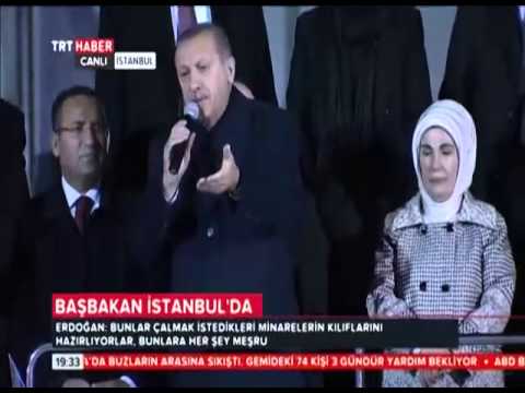 Başbakan Erdoğan'a. Atatürk Havalimanı'nda Coşkulu Karşılama.