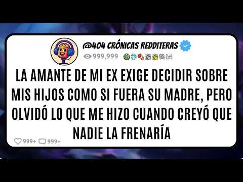 La Amante de mi Ex Exige Decidir sobre mis Hijos Como si Fuera su Madre, pero Olvidó lo que me Hizo.