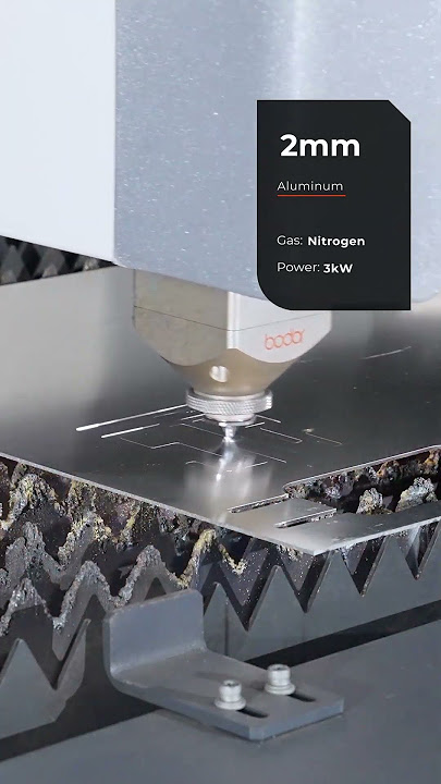 3000W laser cutting 2mm aluminum (Nitrogen)