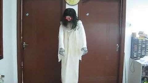 Spirit Halloween Floating Ghost Girl Prototype in action!