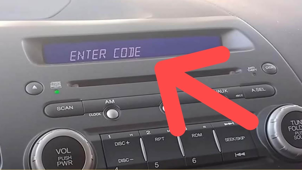 How to Enter Honda Civic Radio Code