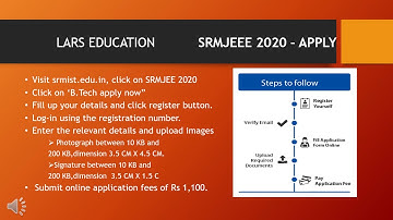SRMJEE 2020 -    How to apply for SRMIST?