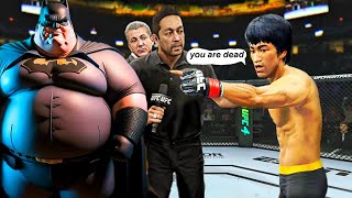 Crazy Fight 🔥🐉 Bruce Lee vs. Fat Batman - EA Sports UFC 4