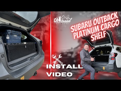 CAtuned Off-road | Subaru Outback Platinum cargo shelf | Install video