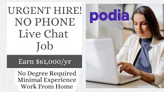 URGENT HIRE! NON-PHONE LIVE CHAT JOB | $61K/YR | WORK FROM HOME | NO DEGREE | MINIMAL EXPERIENCE