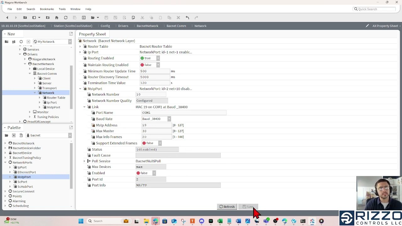 Adding a BACnet MSTP Device to JACE 9000