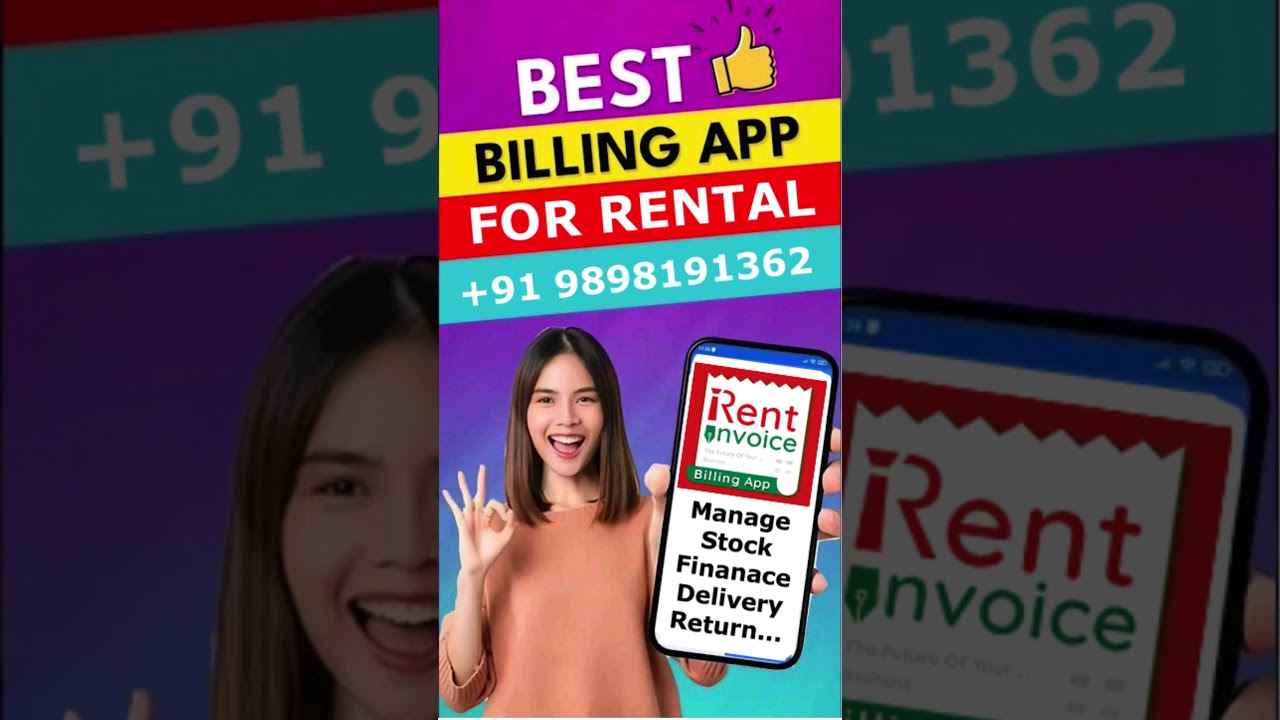 Rental (Monthly Rent) Invoice and Receipt Create Professional Invoice Template Rent billing app
