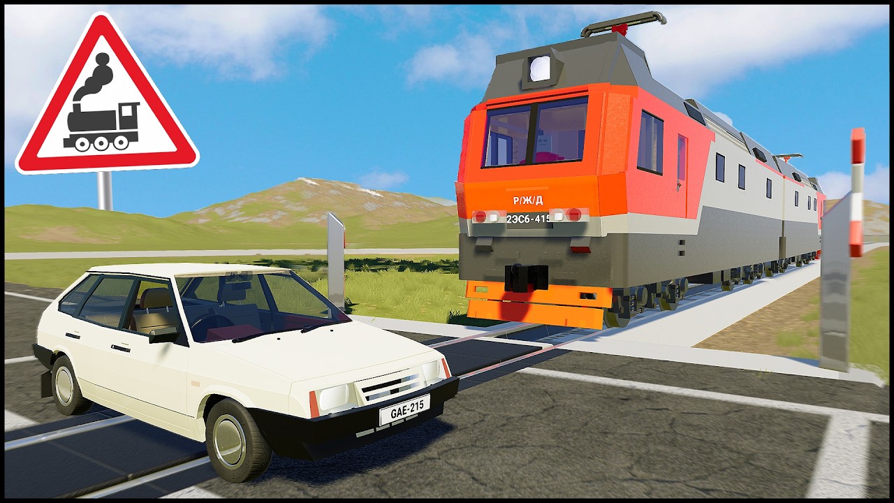 ОСТОРОЖНО ПОЕЗД! Выехал НА ПЕРЕЕЗД! - Brick Rigs