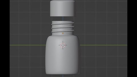 How to make bottle jar or cosmetic product screw in Blender 3D with Curve Spirals