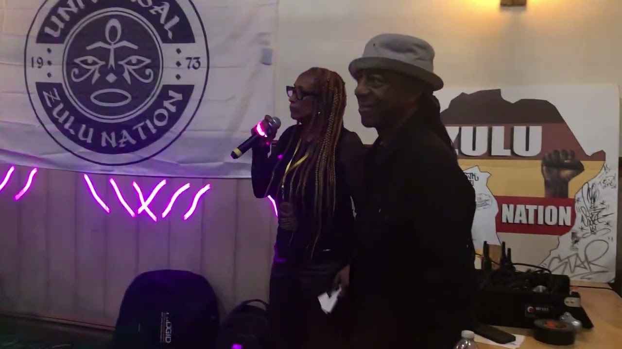Zulu nation anniversary 52  Kevin kev Rock well And Lisa Lee the host 