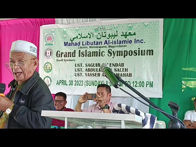 SHEIKH ABDURAZAK SALEH MUHADARAH | ISLAMIC SYMPOSIUM - MAHAD LIBUTAN AL-ISLAMIE APRIL 30, 2023 class=