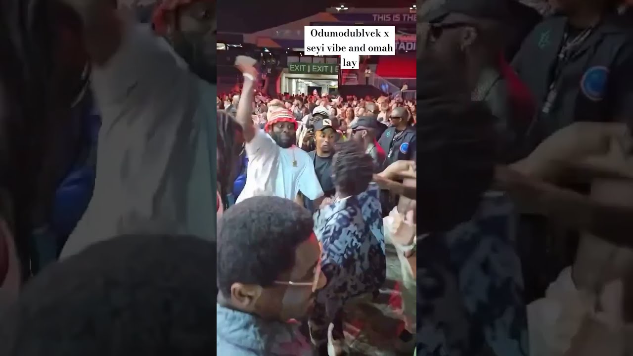 Odumodublvck Omah Lay And Seyi Vibe Vibing To Burna Boys Performance In London Trending Shorts