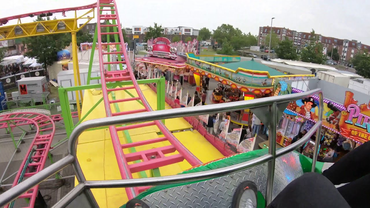 Crazy Mouse Achterbahn [4K] Janßen|Klever Kirmes