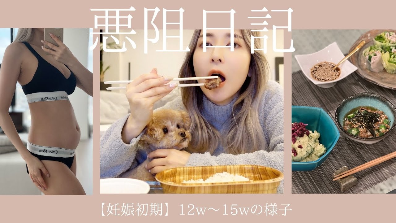 【悪阻日記③】体重が39㌔代に…終わりが見えてきた12w-15wのご飯と赤ちゃんの様子🤰✨