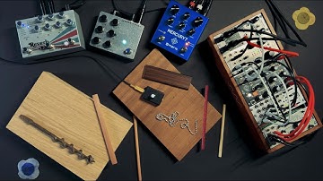 One Piezo Device + Two Wood Blocks + Electronics