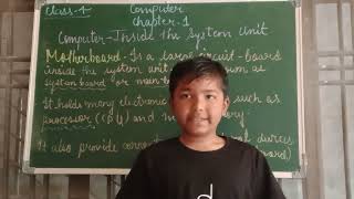 class 4 | computer | chapter-1 | computer inside the system unit. | APS|