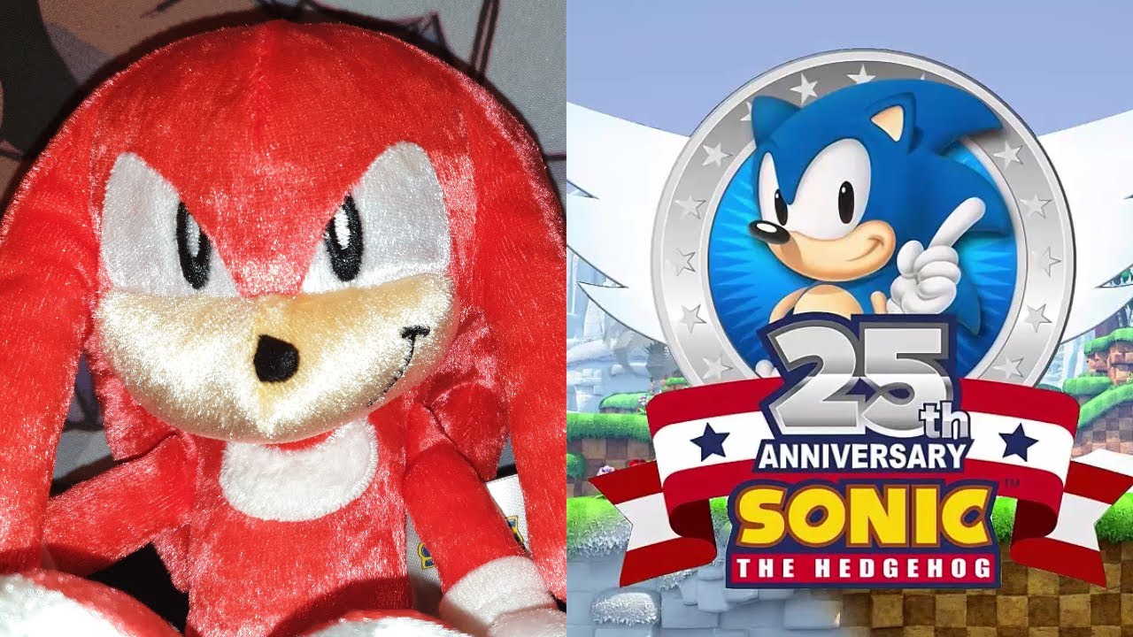 Sonic The Hedgehog 25th Anniversary Knuckles Plush Youtube