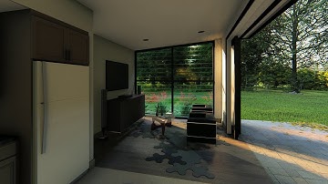 REVIT 2017 TO LUMION 8 - 8X8 CABIN DESIGN 2 - Interior to Exterior Animation 4